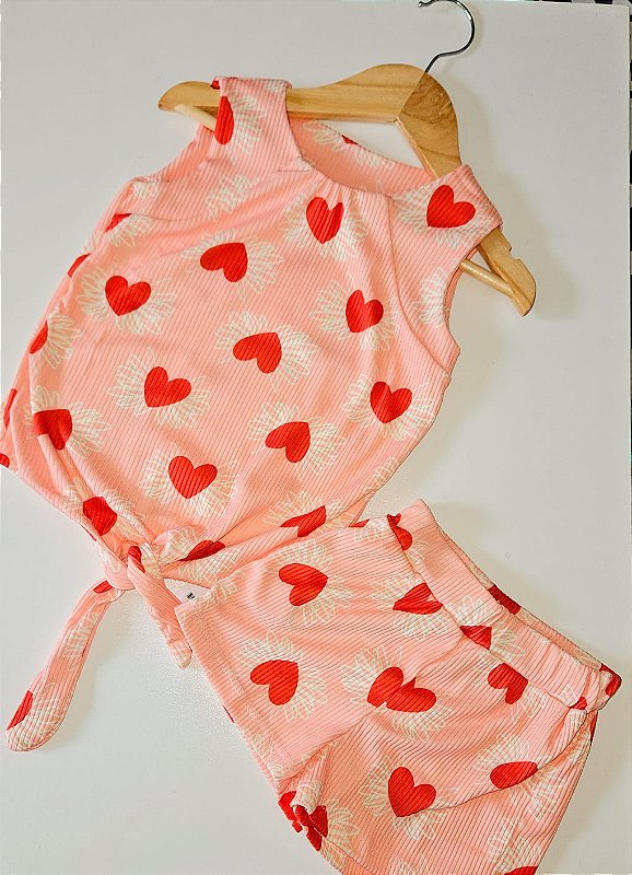 Conjunto Coraçãozinho 🌸