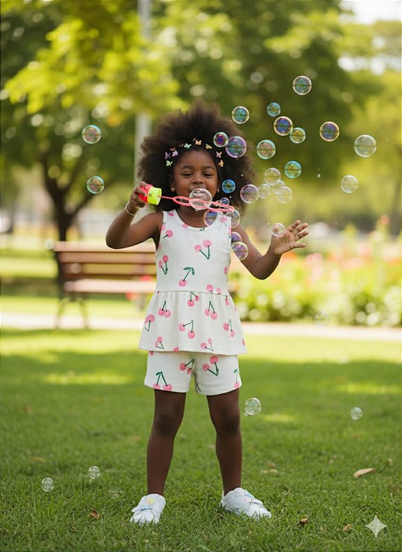 🍒 Conjunto Cherry Sweet – Caneladinho Suede