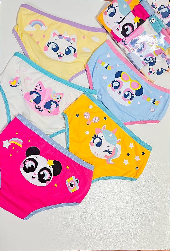 KIT 5 CALCINHAS FOFURA