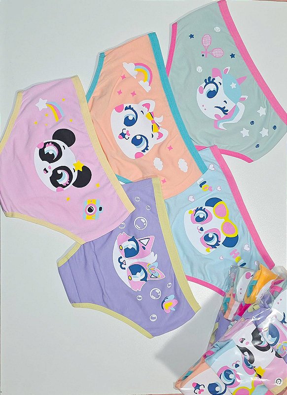 KIT 5 CALCINHAS FOFURA 2