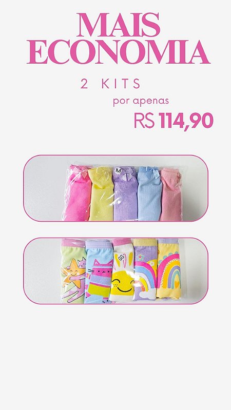 COMBO 2 KITS CALCINHAS
