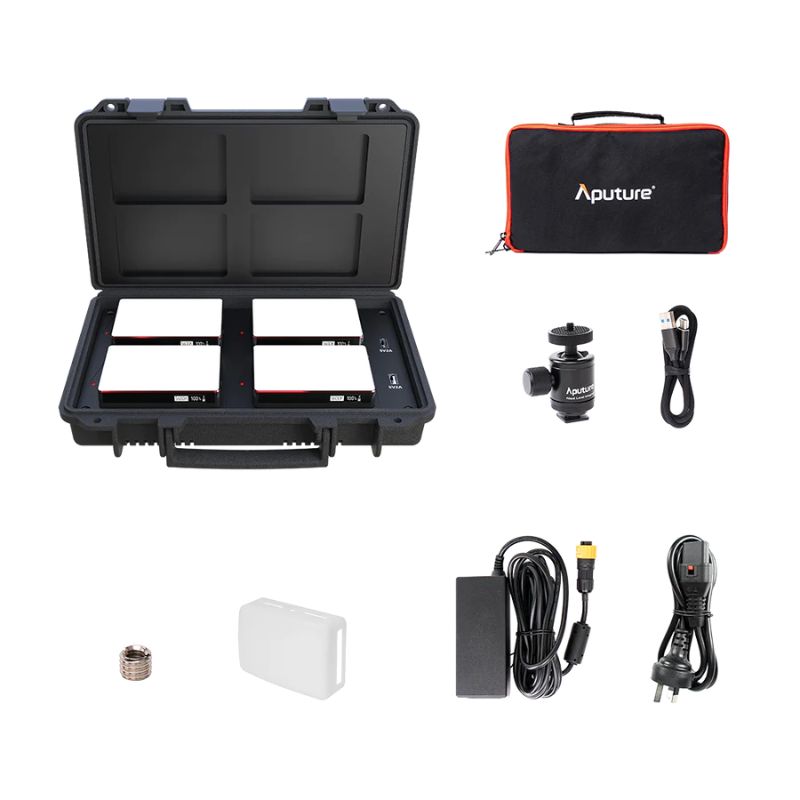 Aputure AL-MC TravelKit LEDライト Aputure MC Travel - Kit 4 luzes - Mit Locadora