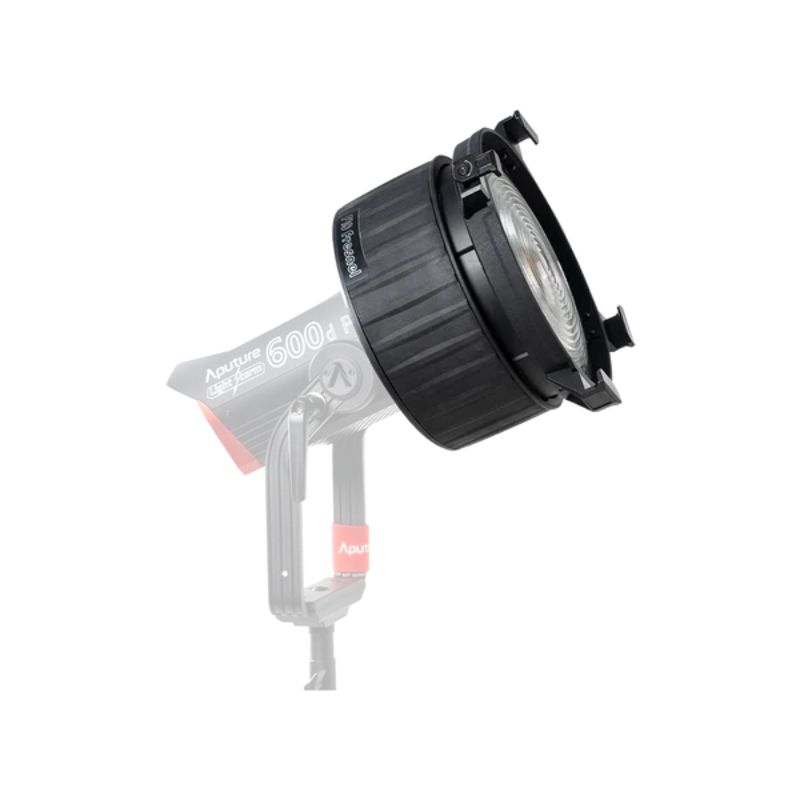Aputure Fresnel Lens F10 + Barn Doors - Mit Locadora