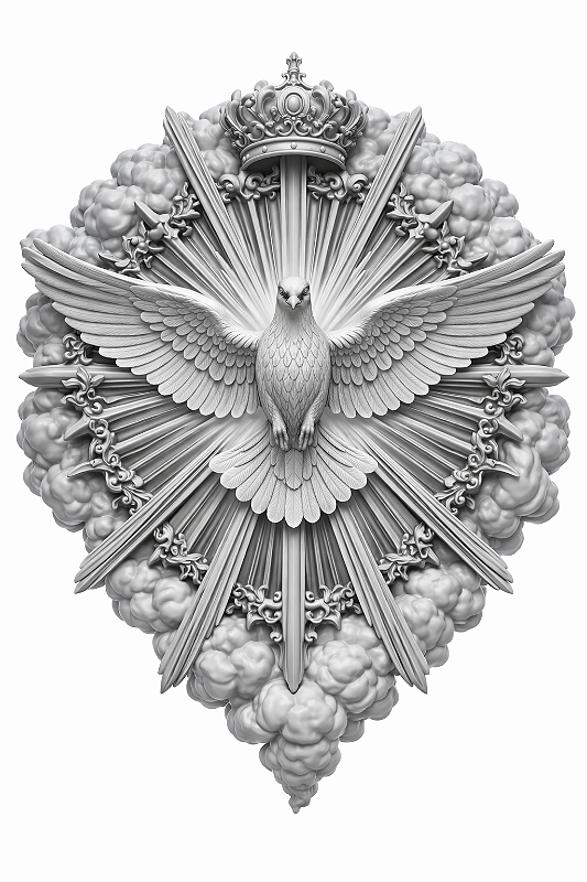 MEDALHA DIVINO ESPÍRITO SANTO