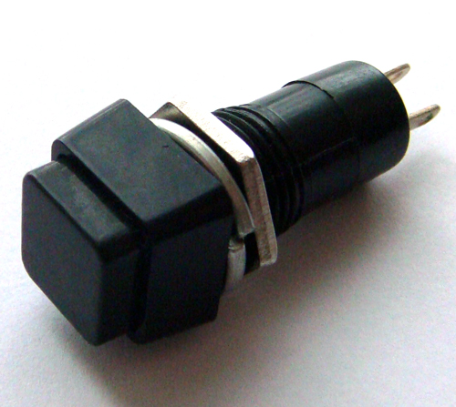 Chave Botão PBS-12B Preto 2 Terminais Sem trava - Power Circuit ...