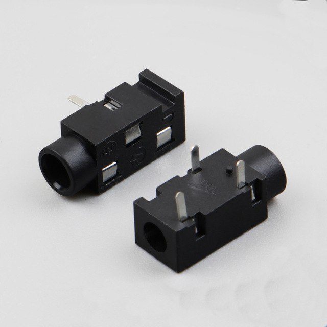 Conector Jack J2 Femea Pj-320a Mono/ Estereo 3 Pinos Smd - Power