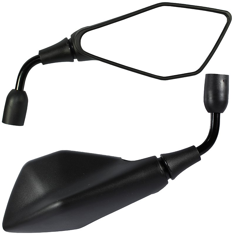 Retrovisor espelho moto modelo Kawasaki Z400 Lente Plana Haste