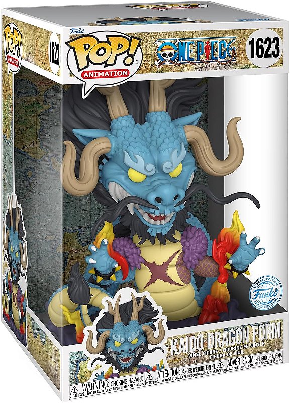 Funko Pop One Piece 4 Sized 10 Kaido Dragon Form 1623 - DivertidaGeek