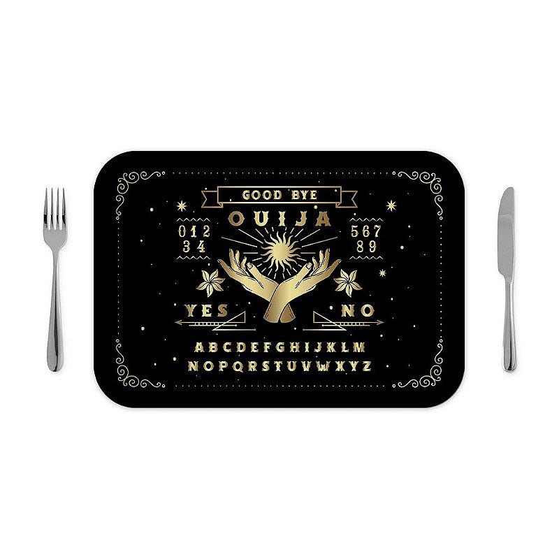 OUIJA blacklブラックメタル Jogo americano 30x40cm - Ouija - Beek Geek's Stuff