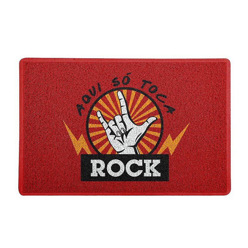 Capacho 60x40cm SÓ ROCK - Beek - Beek Geek's Stuff