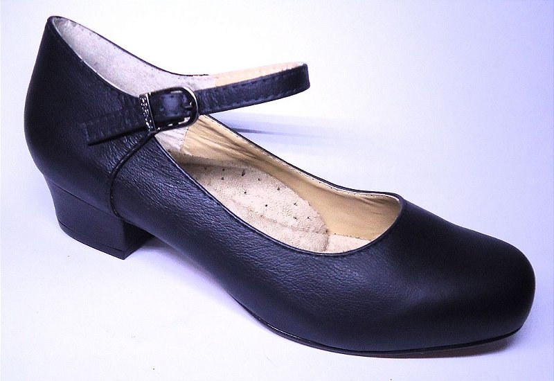 Sapatilha Prenda Dança Feminina Gaúcha Salto Oficial 3cm Casa