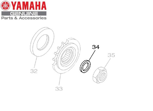 めるページ ARRUELA PLANA DO EIXO DO PINHAO XJ6 ORIGINAL YAMAHA