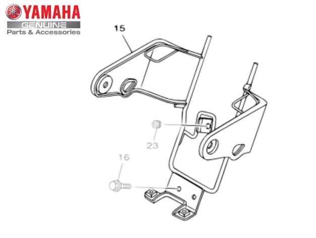 ARANHA OU SUPORTE DO FAROL PARA YBR125 ORIGINAL YAMAHA (CONSULTAR