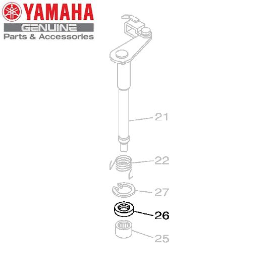 RETENTOR DA HASTE DE EMBREAGEM PARA YBR125 2017 A 2021 E YS150 , YBR150  FACTOR E XTZ150 CROSSER 2014 A 2021 ORIGINAL YAMAHA - Yamaha Dahruj - Peças  originais para sua moto Yamaha