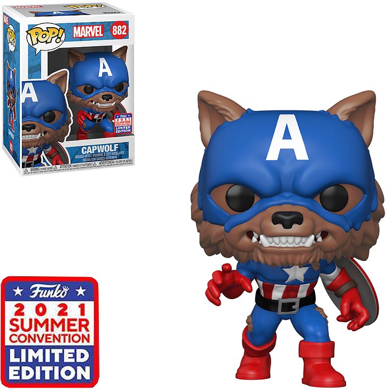 Funko Pop 882 Marvel Capwolf Limited Edition - Popular Geek
