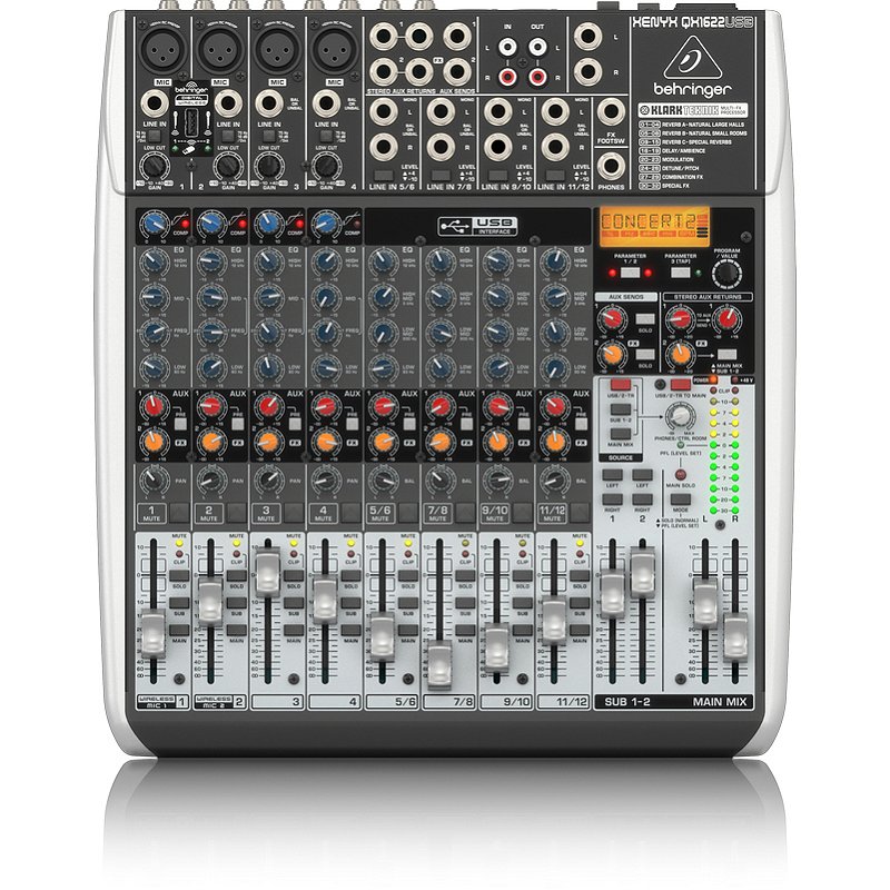 【美品】Behringer XENYX QX1622USB mesa-de-som-analogica-