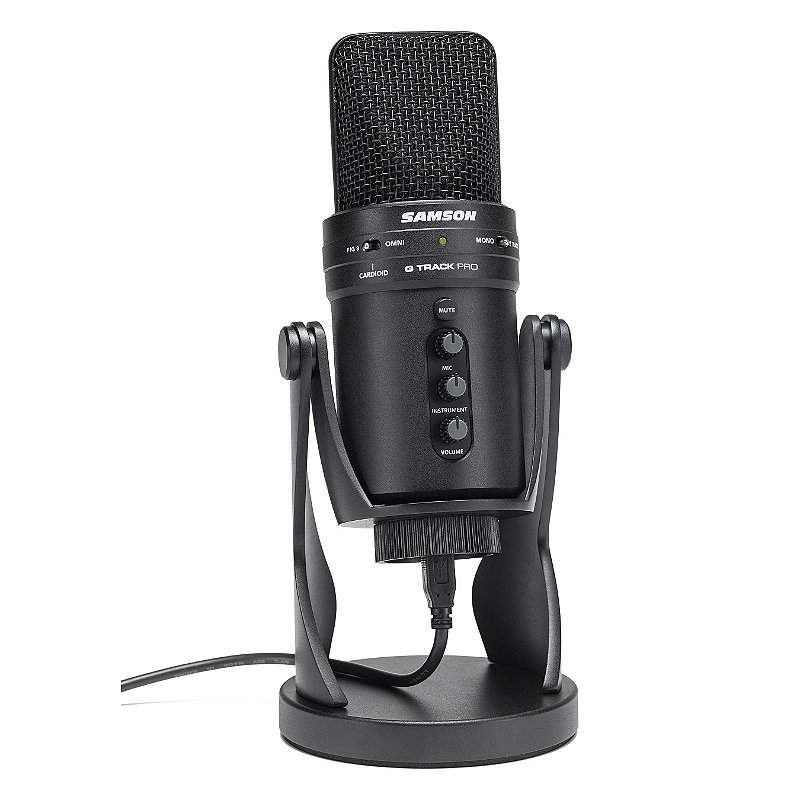 Microfone G-TRACK PRO USB com Interface de Áudio - SAMSON - Kalifa