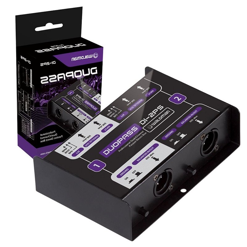 Direct Box WALDMAN DUOPASS DI-2PS Passivo De 2 Conexões - Kalifa Prime
