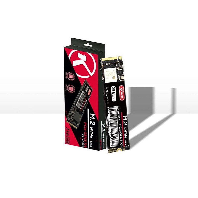 HD SSD M.2 256GB NVME 2280 PCIE GEN3 X4 KP-HD813 MARCA KNUP - Vidacom