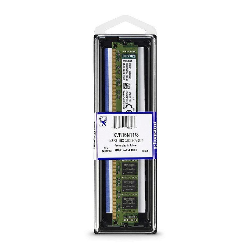 誠実 MEMORIA DDR3 8GB 1600 KINGSTON KVR16N11/8 - Vidacom メモリー