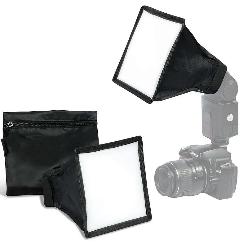 Difusor Mini Softbox Universal Para Flash Speedlight - Loja da Câmera