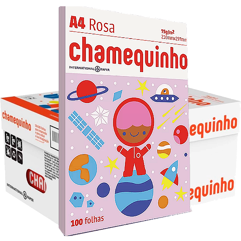 CHAMEQUINHO 75 GRS 210X297MM 100 FLS RS 25 UND - OMNI CHAMEQUINHO 75 GRS 210X297MM 100 FLS RS 25 UND - OMNI