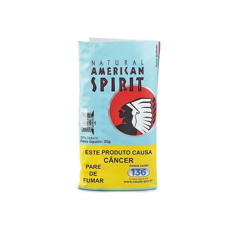 Tabaco Desfiado American Spirit Blue 30G JTI é na Ecco Tabacaria