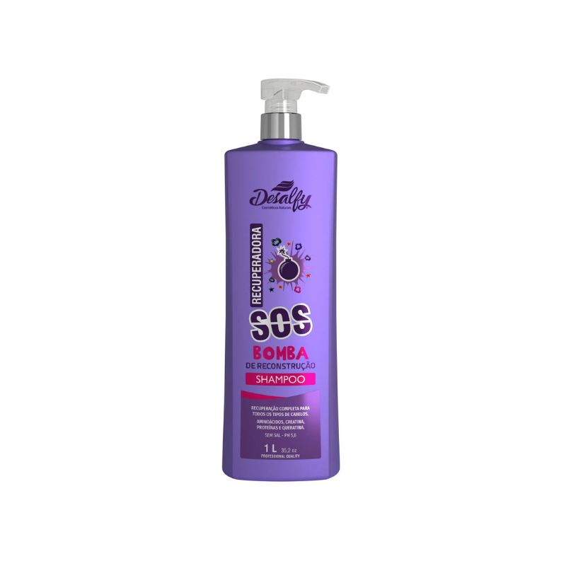 Desalfy Shampoo Linha Recuperadora SOS Bomba 1L