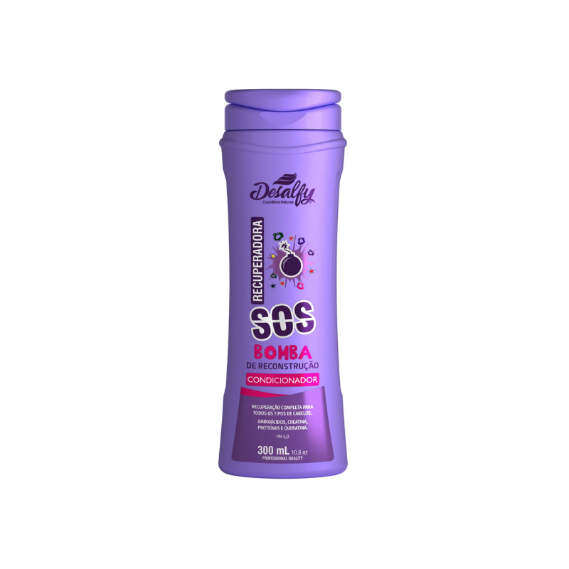 Desalfy Condicionador Linha Recuperadora SOS Bomba 300ml