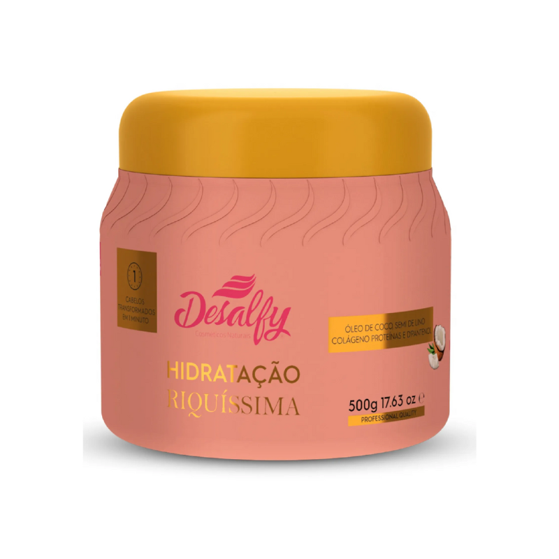 Desalfy Máscara Hidratante Riquíssima Óleo de Côco 500g