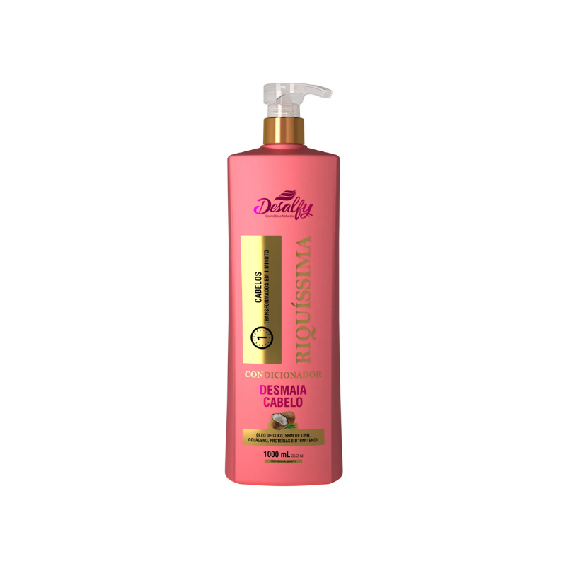 Desalfy Condicionador Linha Riquíssima Óleo de Côco 1L
