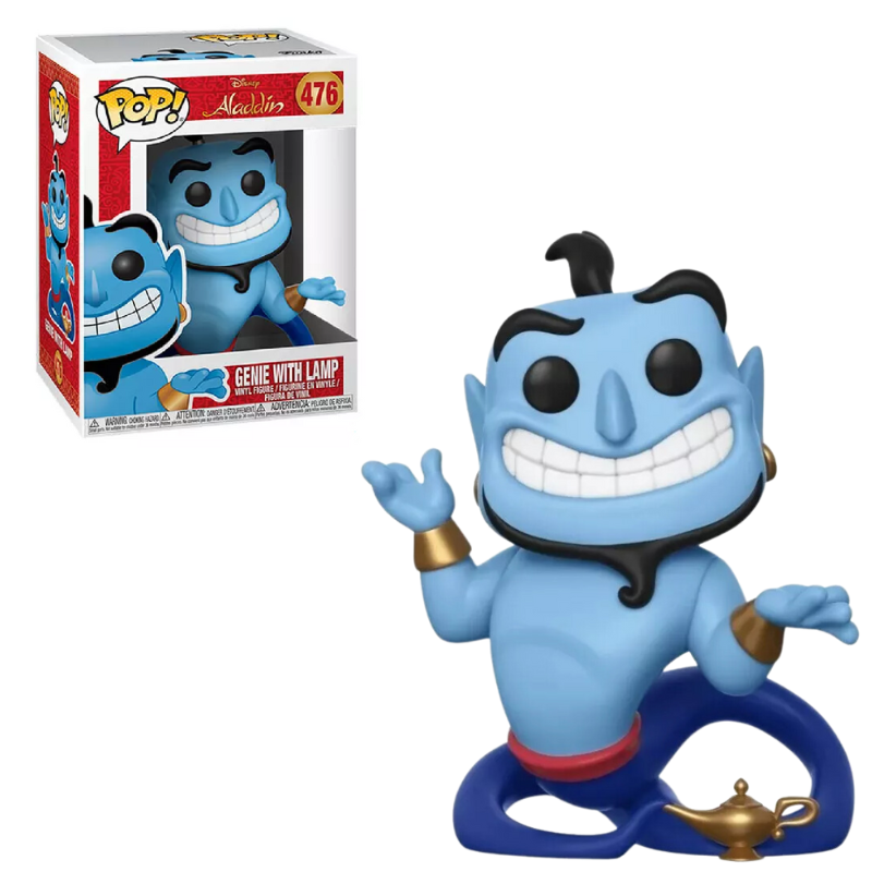 Funko Pop Genie with Lamp 476 Gênio Lâmpada Aladdin Disney