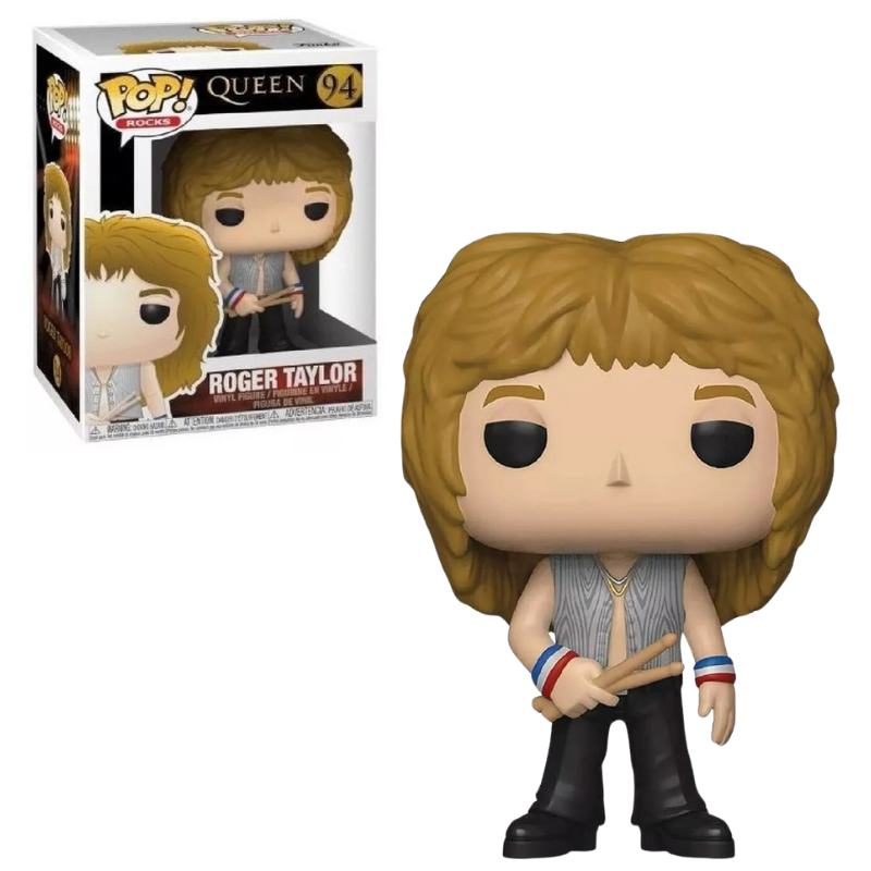 Funko Pop Roger Taylor 94 Baterista Banda Queen