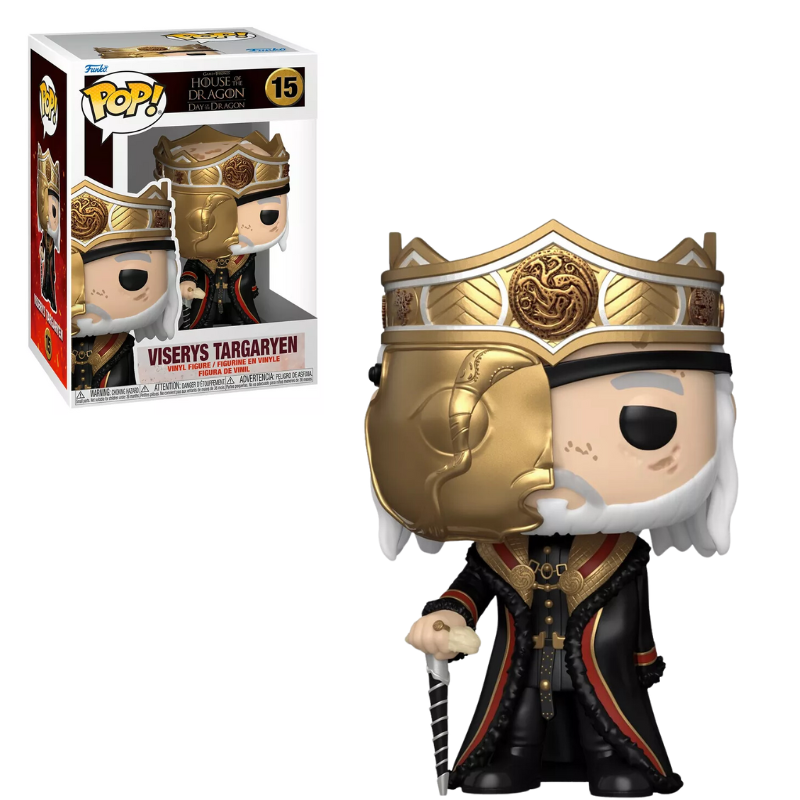 Funko Pop Viserys Targaryen 15 com Máscara House of Dragon