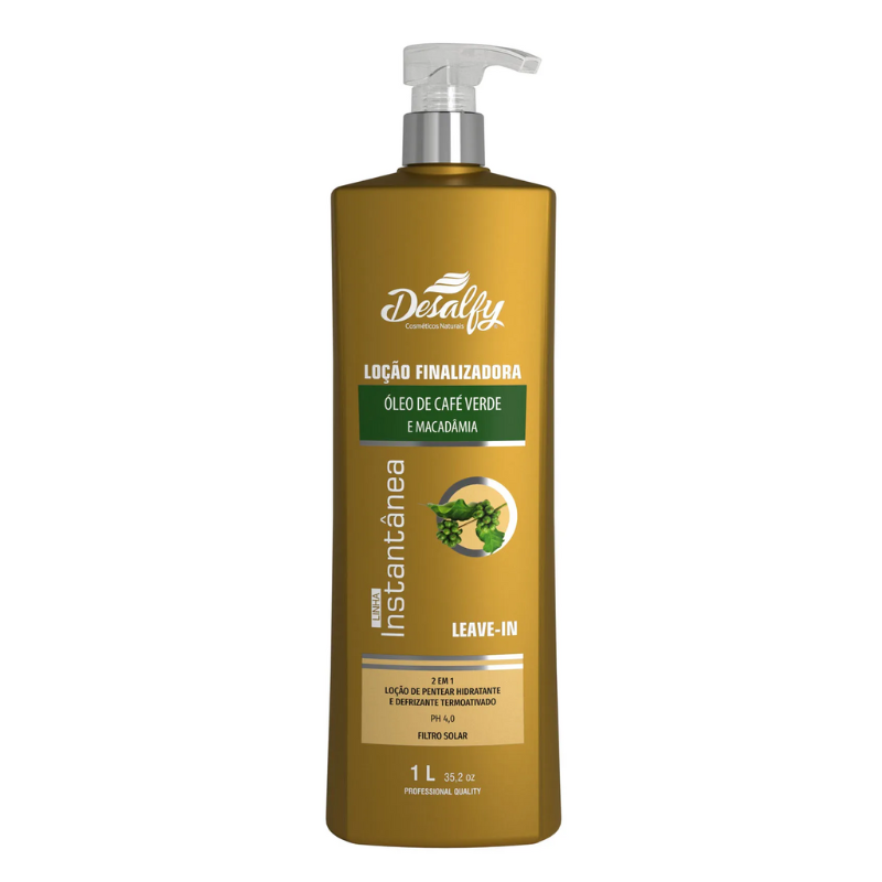 Desalfy Loção Leave-In Linha Instantânea Óleo Café Verde 1L