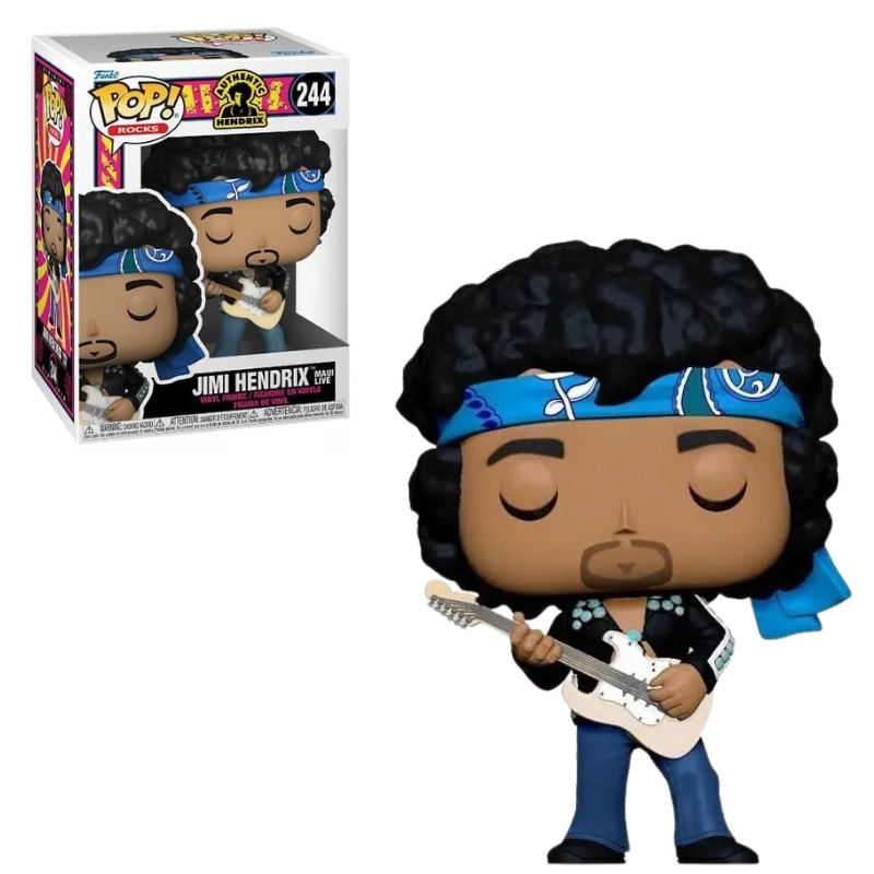 Funko Pop Jimi Hendrix Maui Live 244 Authentic Hendrix