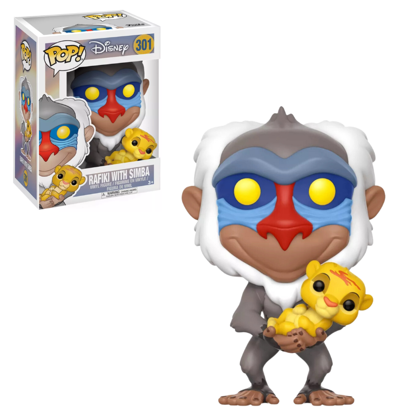 Funko Pop Rafiki with Simba 301 O Rei Leão Disney