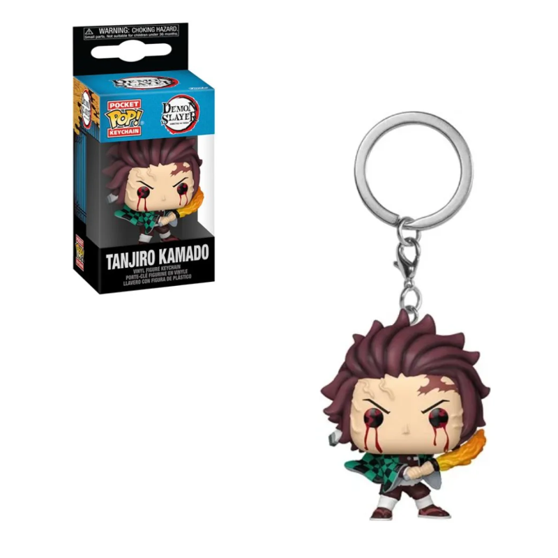 Funko Pop Keychain Tanjiro Resp. Sol Chaveiro Demon Slayer