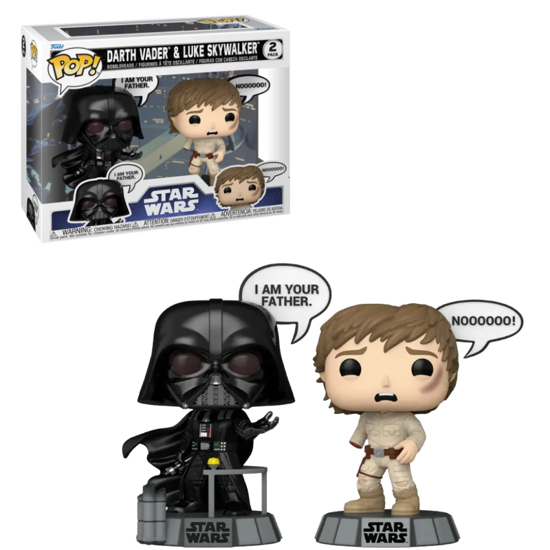 Funko Pop Darth Vader e Luke Skywalker 2Pack Star Wars