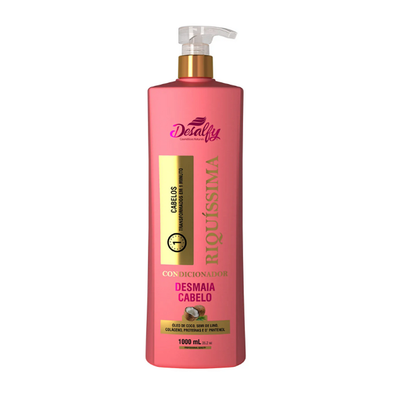 Desalfy Condicionador Linha Riquíssima Óleo de Côco 1L