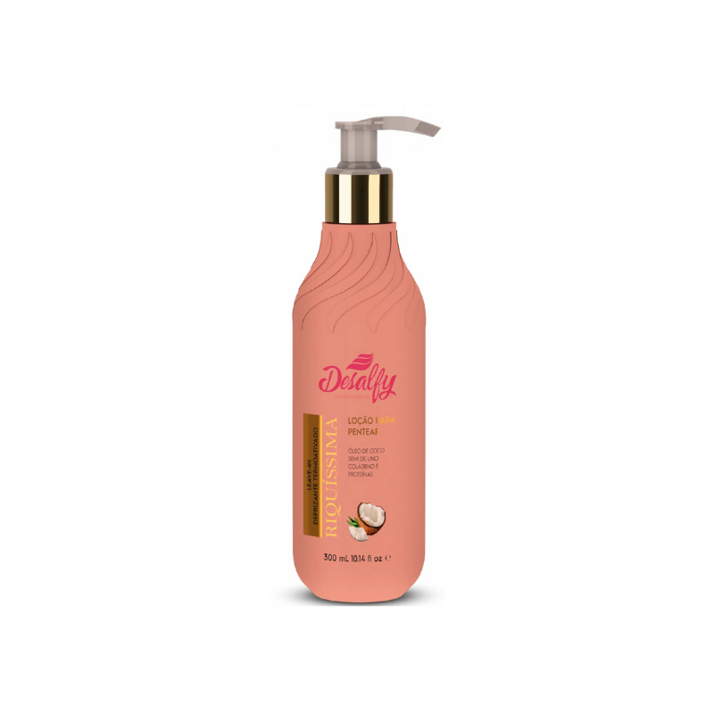 Desalfy Loção de Pentear Linha Riquíssima Óleo de Côco 300ml