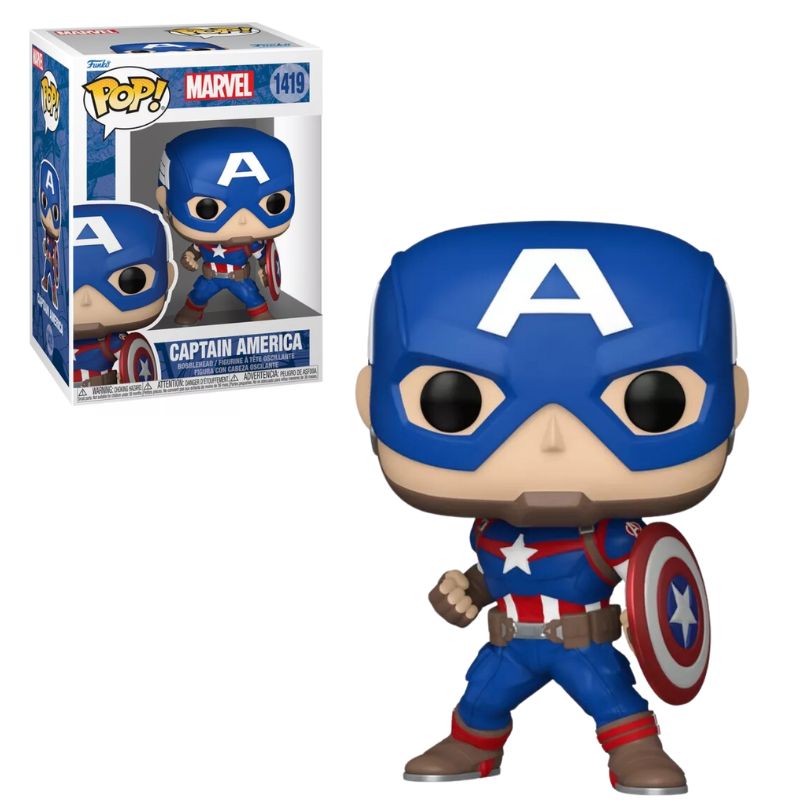 Funko Pop Captain America 1419 Capitão Vingadores Marvel