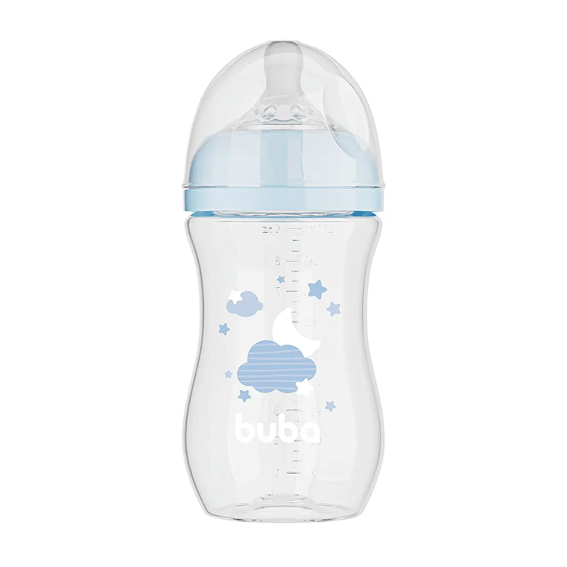 Buba Mamadeira Easy Flow Anticólica Nuvem Azul 270ml