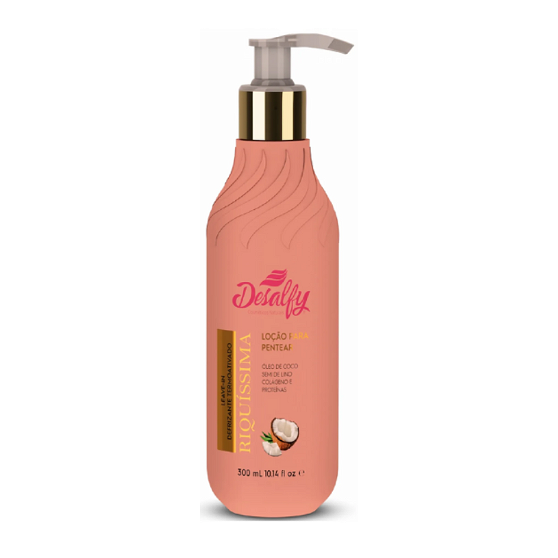 Desalfy Loção de Pentear Linha Riquíssima Óleo de Côco 300ml