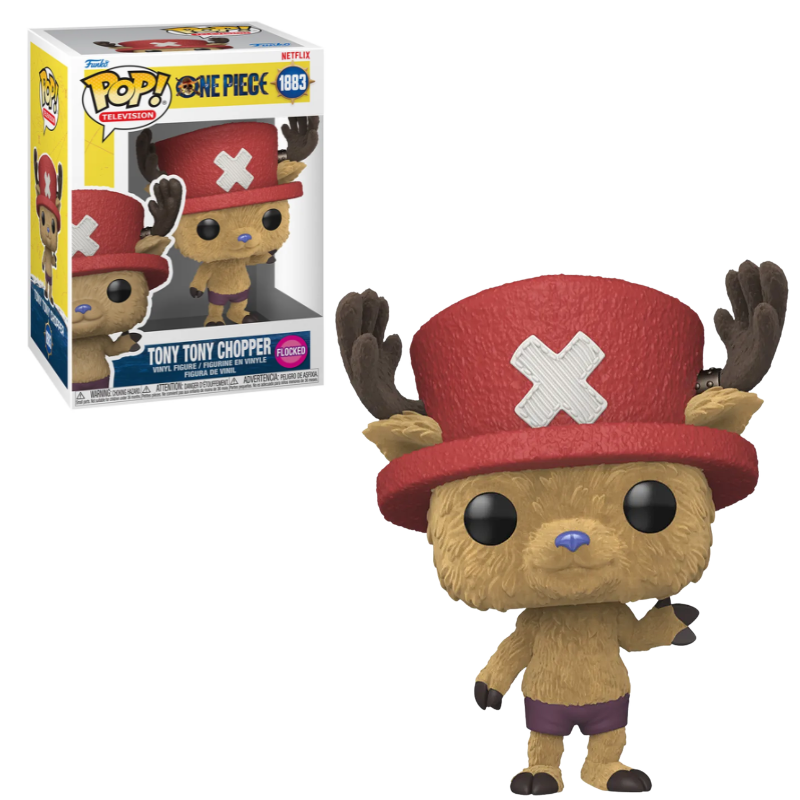 Funko Pop Tony Tony Chopper 1883 Flocked Netflix One Piece