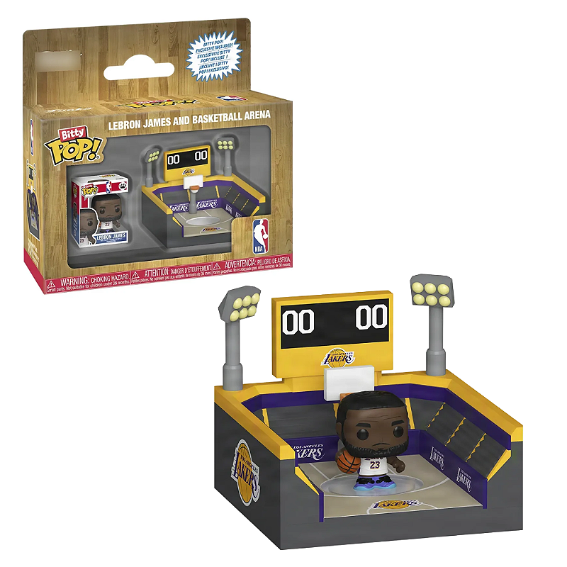 Funko Bitty Pop Lebron James and Basketball Arena NBA