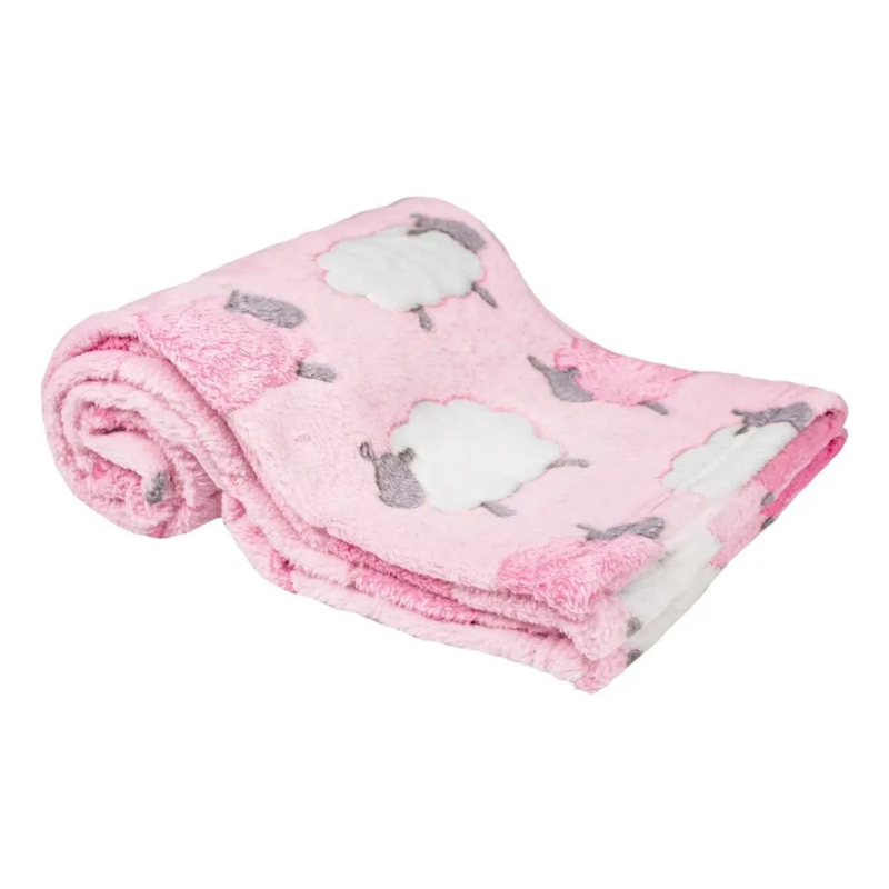 Buba Mantinha Bebê Toque Macio Rosa Ovelinhas