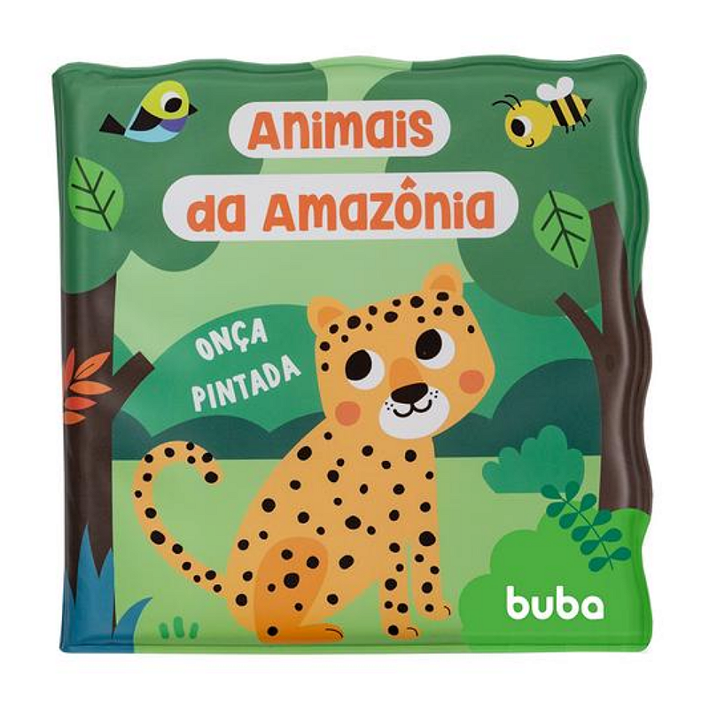 Buba Livrinho de Banho Impermeável Animais da Amazônia