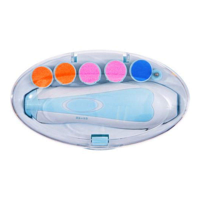Buba Kit Lixa de Unha Elétrica para Bebê com 6 Lixas e Estojo