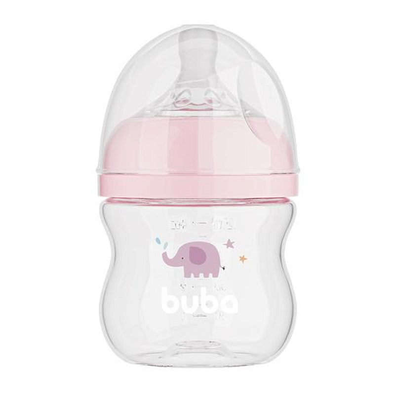 Buba Mamadeira Easy Flow Anticólica Elefante Rosa 120ml